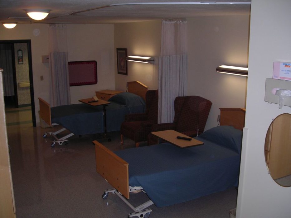 Interior view of nursing home.