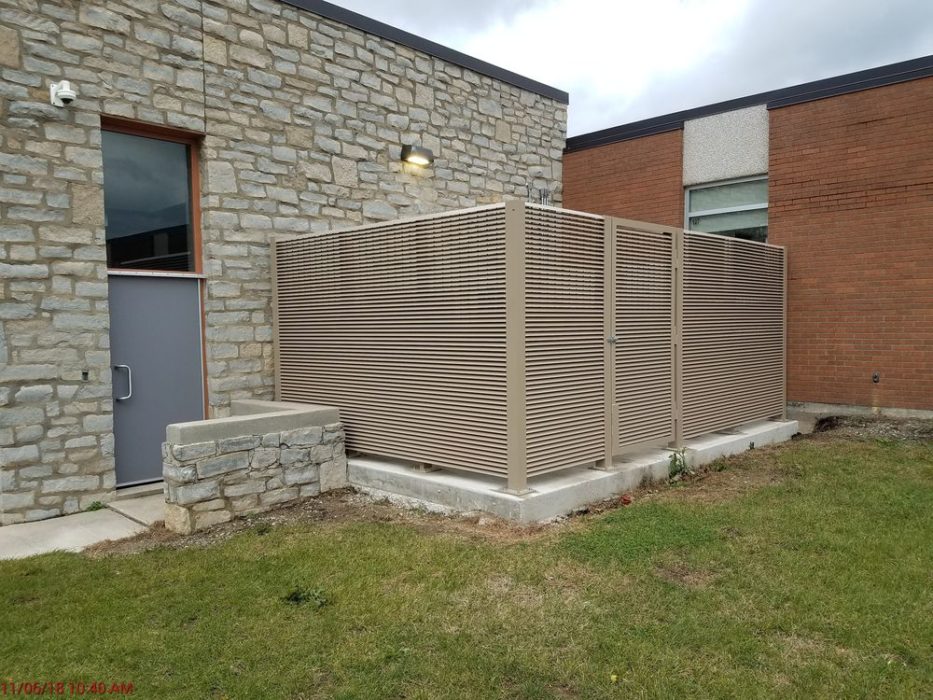 New louvered fences and gates installed.