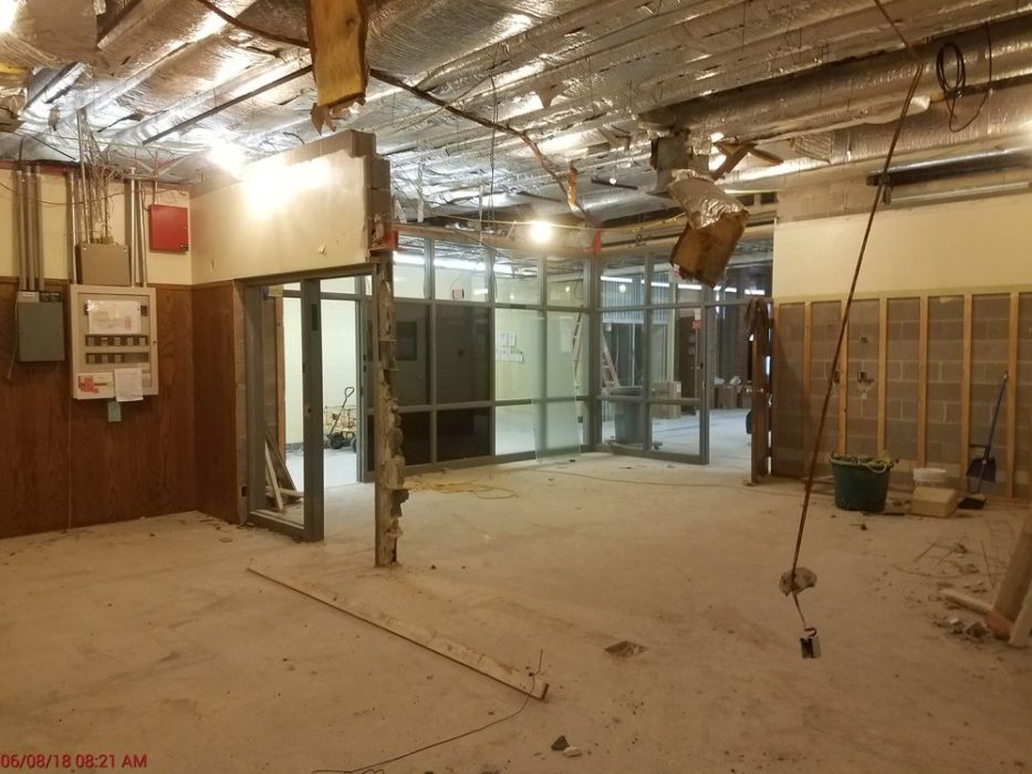 New media center under construction.