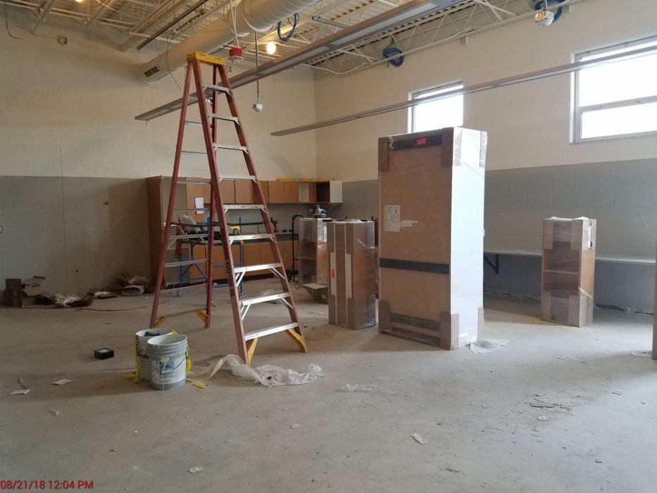 New VoAg classroom under construction.