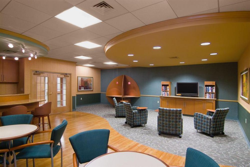 Coffee lounge of new nursing home facility.