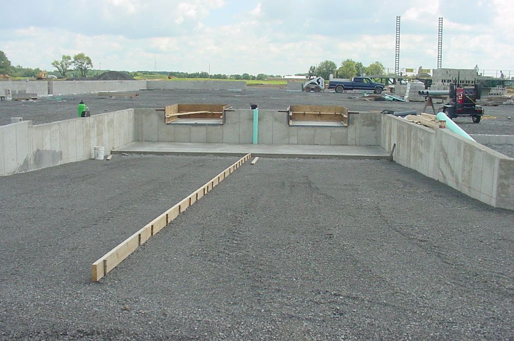 Concrete complete for loading docks.