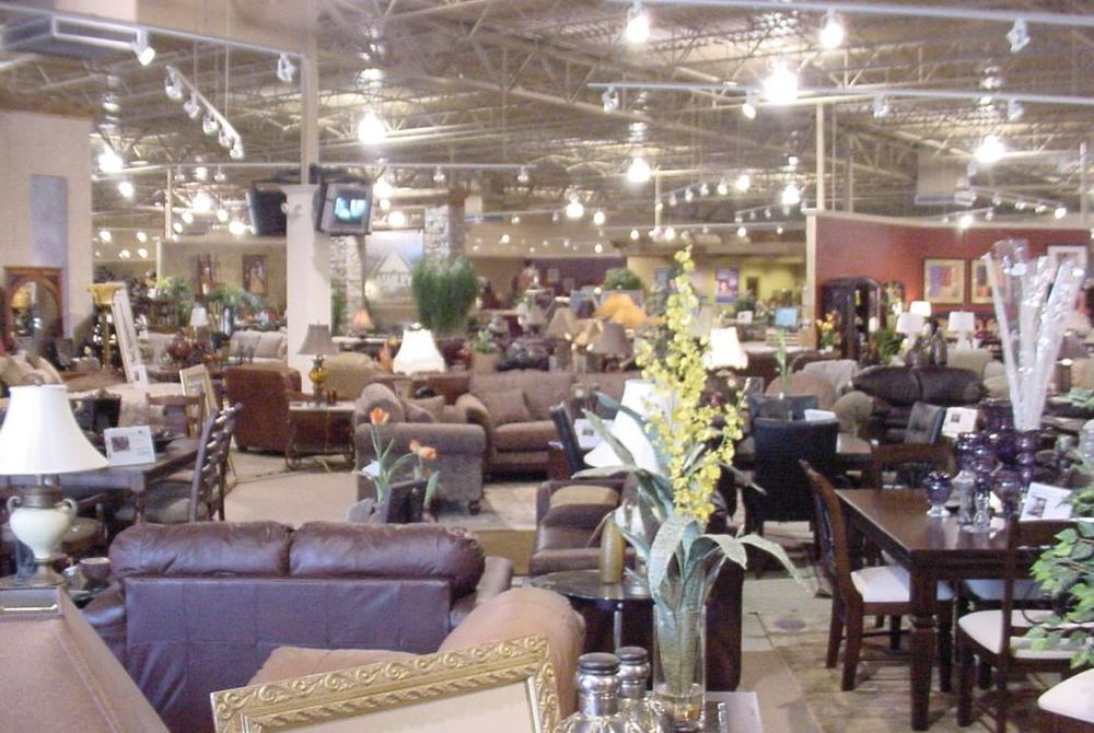 Finished interior of new Ashley Furniture Homestore in Findlay, Ohio.