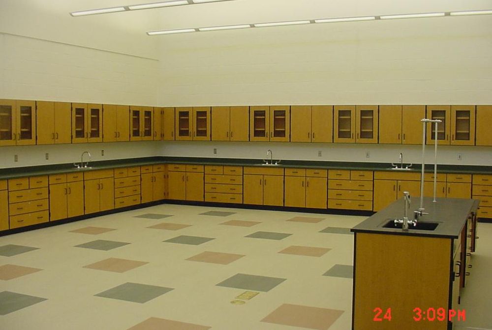 Interior view of science lab.