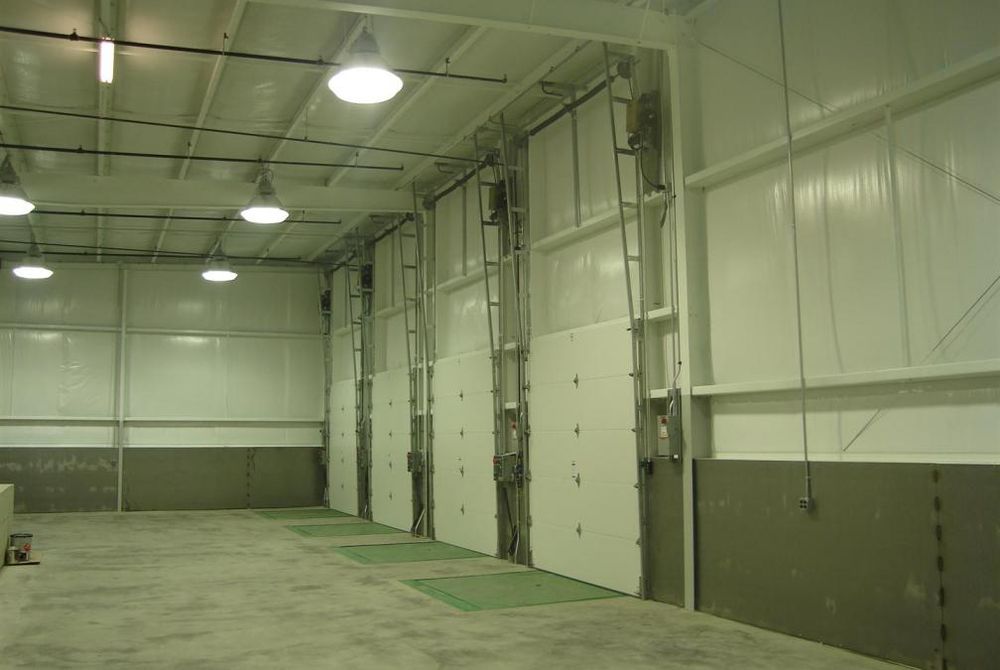 Interior view of completed truck dock addition for Crown Equipment Corporation.