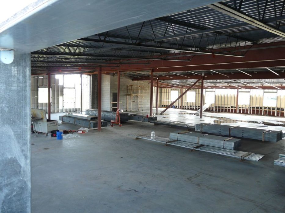 Interior view of the Heart Institute of NW Ohio under construction.