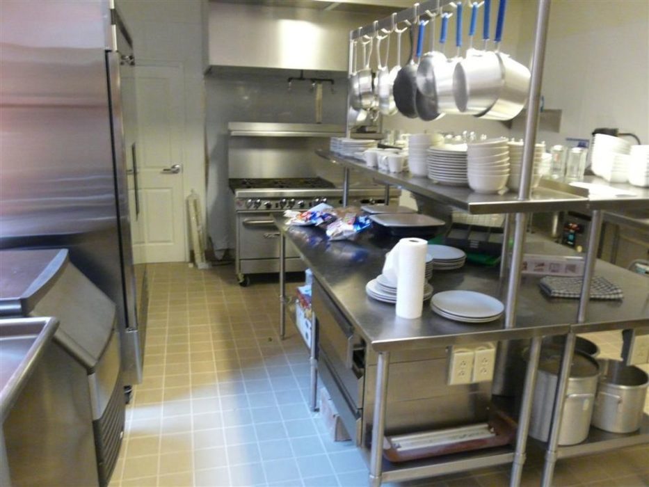 Interior view of newly finished kitchen.