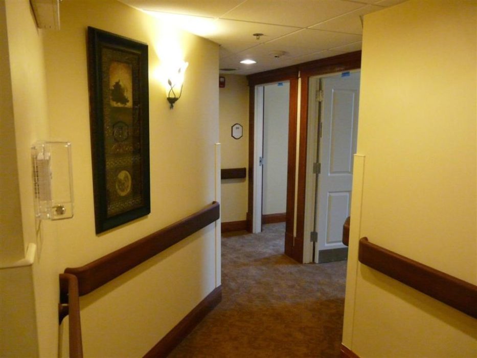 Resident rooms after construction.