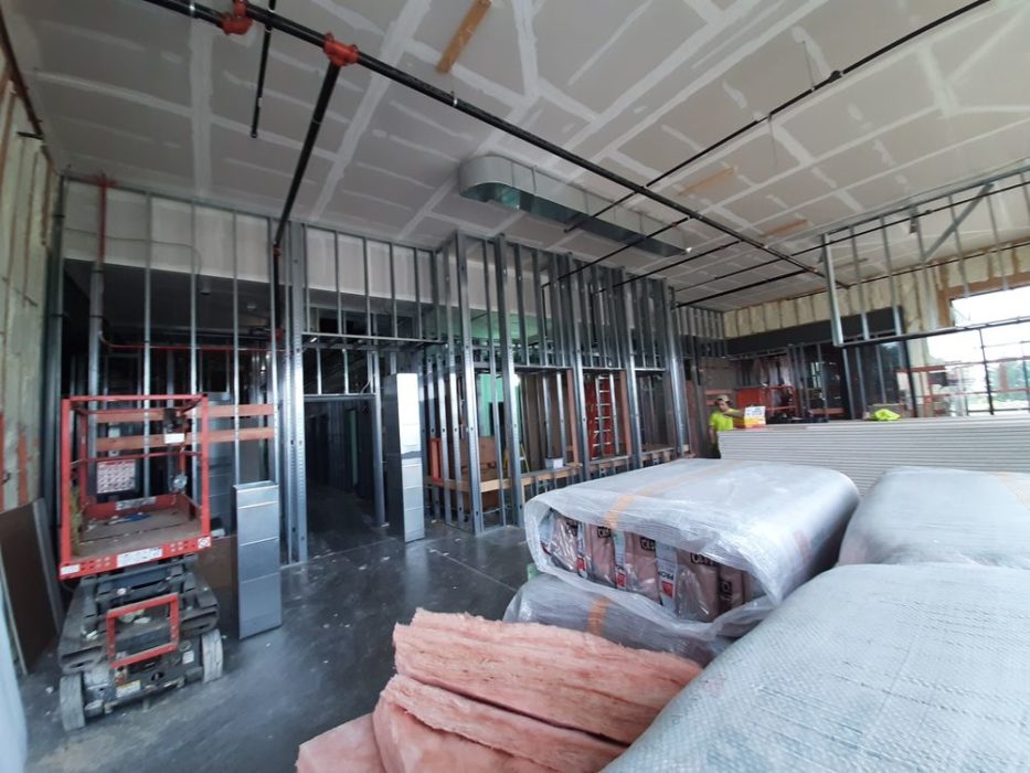 Ongoing interior construction at the new medical office facility for Lima Memorial located in Wapakoneta, Ohio.